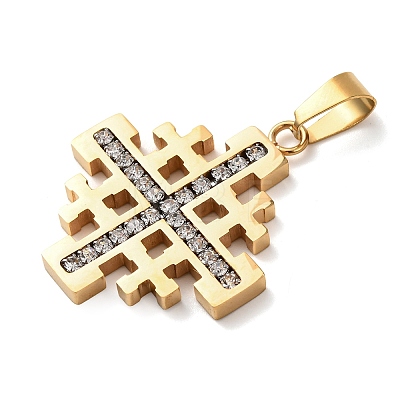 304 Stainless Steel Pendants STAS-D214-01G-1