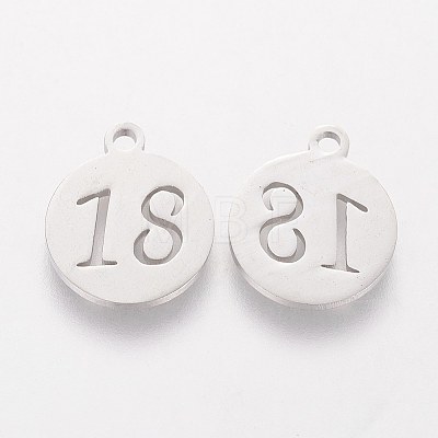 Non-Tarnish 201 Stainless Steel Charms STAS-Q201-T183-1