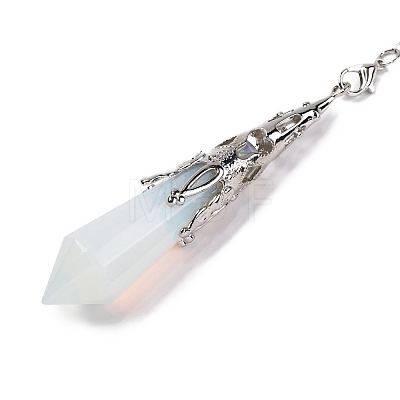 Opalite Pointed Dowsing Pendulum Big Pendants G-H285-06R-A26-1