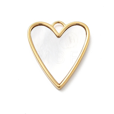 304 Stainless Steel Shell Pendants STAS-L283-37G-1