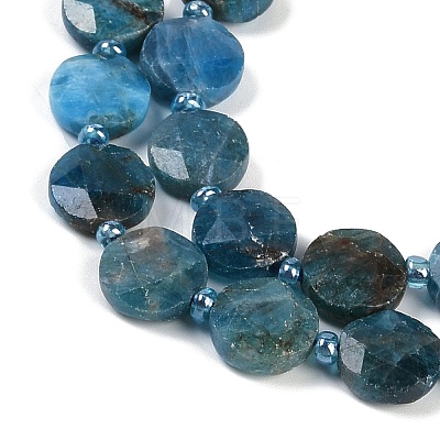 Natural Apatite Beads Strands G-C116-A28-01-1