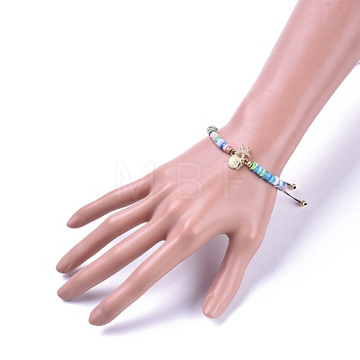 Nylon Thread Braided Beads Bracelets BJEW-JB04553-02-1