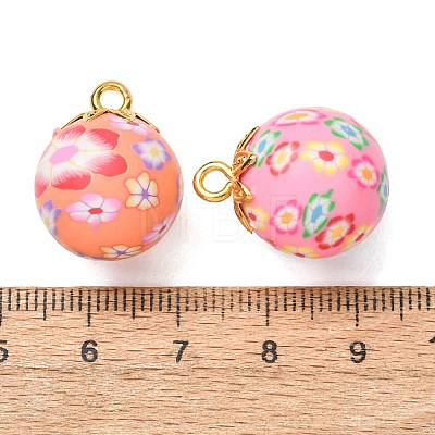 Handmade Polymer Clay Pendants CLAY-C008-04-1