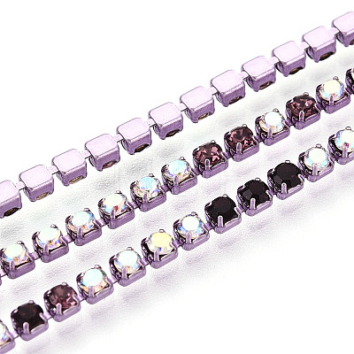 Iron Rhinestone Cup Chains CH-T007-02A-04-1