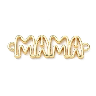 Hollow Brass Connector Charms KK-CBAE532-01L-G-1