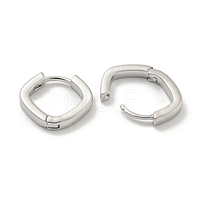 Brass Hoop Earrings EJEW-L211-010P-P-1