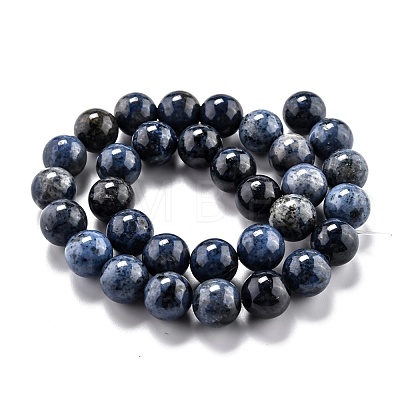 Natural Dumortierite Quartz Beads Strands G-O199-07E-1