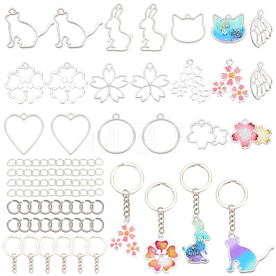 DIY Keychain Making Kits DIY-SP0002-65P-1