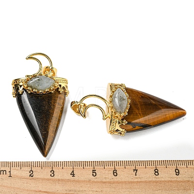 Natural Tiger Eye Big Pendants G-F639-06A-G-1