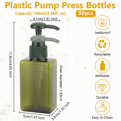 Plastic Pump Press Bottles AJEW-WH0471-116A-1