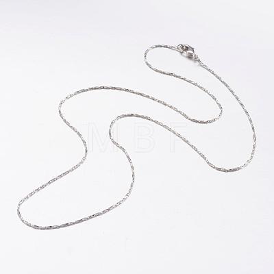 Brass Chain Necklaces MAK-L009-02P-1