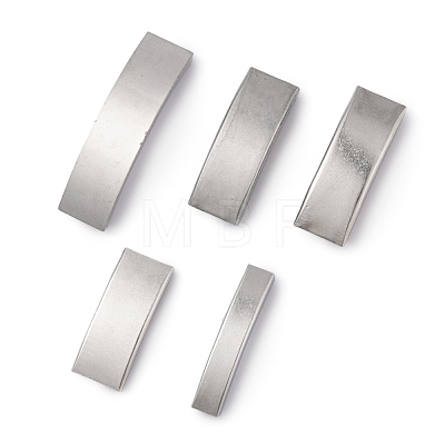 Unicraftale 10Pcs 5 Style 304 Stainless Steel Slide Charms STAS-UN0031-32-1