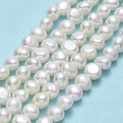 Natural Cultured Freshwater Pearl Beads Strands PEAR-A005-09-01-1