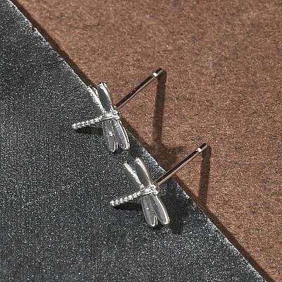 Brass Stud Earrings for Women EJEW-F403-06P-1