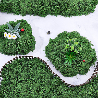 Polyester Artificial Moss DIY-CN0003-92B-1