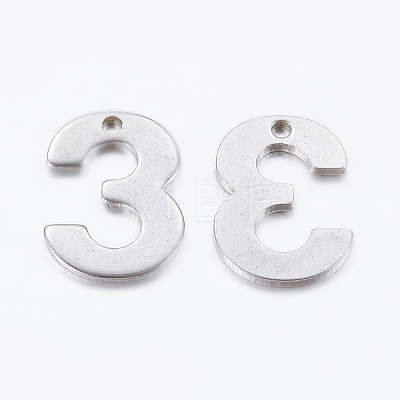 Tarnish Resistant 201 Stainless Steel Pendants STAS-F128-01P-3-1-1