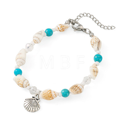 304 Stainless Steel Charm Bracelets BJEW-TA00711-1