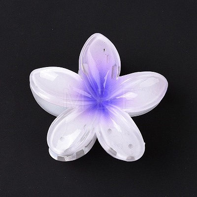 Plastic Claw Hair Clips X-OHAR-P020-08D-1