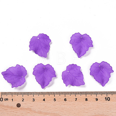 Autumn Theme Transparent Frosted Acrylic Pendants X-PAF002Y-8-1