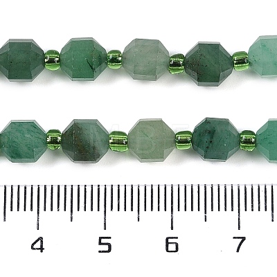 Natural Green Aventurine Beads Strands G-O201B-104E-1