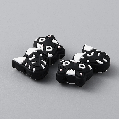 Cat Silicone Beads SIL-WH0002-86E-1
