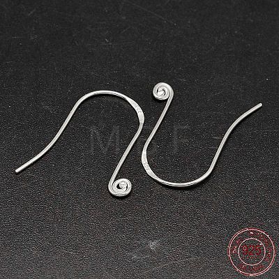 925 Sterling Silver Earring Hooks STER-F015-04-1