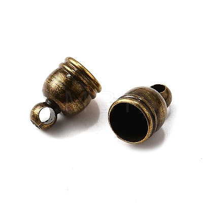 Brass Cord Ends KK-D217-9x6-AB-NF-1