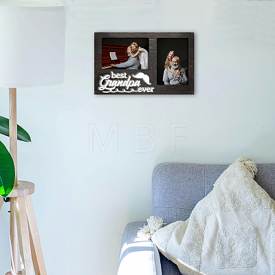 MDF Double Photo Frames AJEW-WH0424-003-1