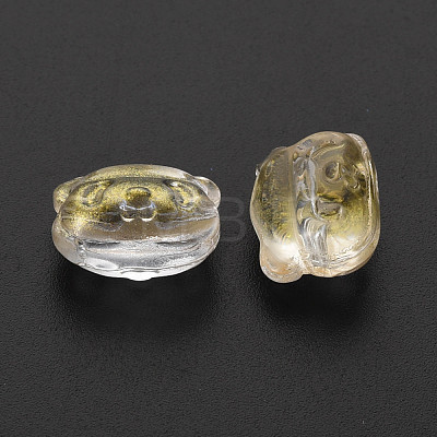 Two Tone Transparent Spray Painted Glass Beads GLAA-T022-02-A02-1