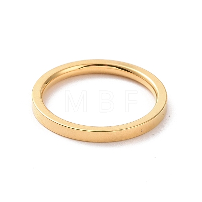 201 Stainless Steel Plain Band Ring for Women RJEW-I089-50A-G-1