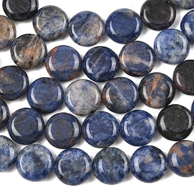 Natural Sodalite Beads Strands G-L648-B07-15mm-1