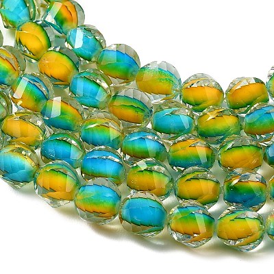 Two Tone Resin Beads Strands GLAA-T035-02A-1