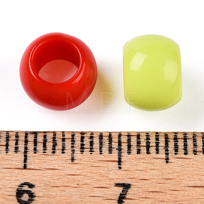 Opaque Acrylic Beads SACR-N018-06A-M-1