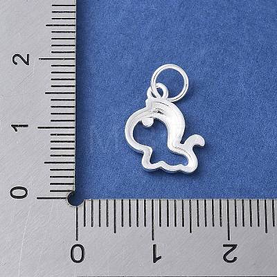 925 Sterling Silver Chinese Zodiac Outline Charms STER-P066-02S-07-1