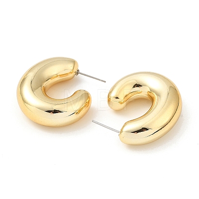 Donut Acrylic Stud Earrings EJEW-P251-31A-1