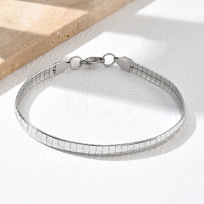 304 Stainless Steel Link Chain Bracelets for Women BJEW-Z178-12P-1