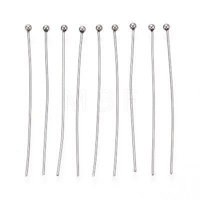 304 Stainless Steel Head Pins STAS-T065-45mm-20P-1