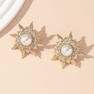 Sunflower Alloy Stud Earrings JU5633-1