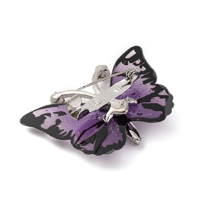 Butterfly Transparent Resin Brooch JEWB-M047-01D-1