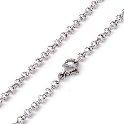 201 Stainless Steel Rolo Chain Necklace for Men Women NJEW-P268-A39-1X5-1