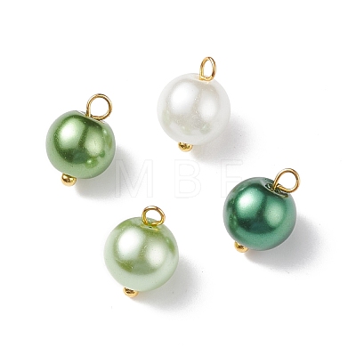 Glass Pearl Pendants PALLOY-JF01880-03-1