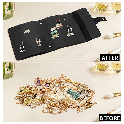 PU Leather Earring Storage Bags AJEW-SP0006-24D-1