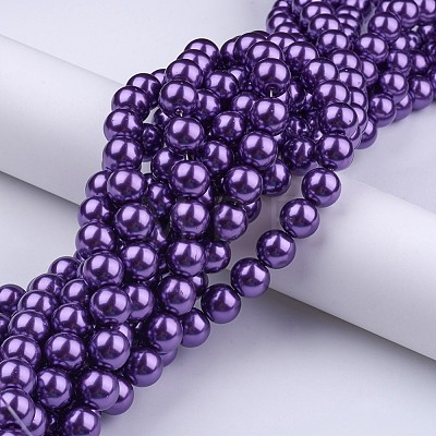 Glass Pearl Beads Strands HY-12D-B75-1
