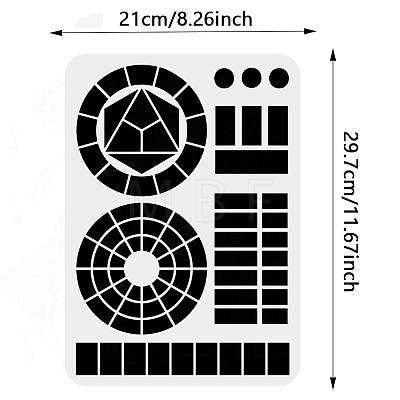 PET Hollow Out Drawing Painting Stencils DIY-WH0422-0025-1