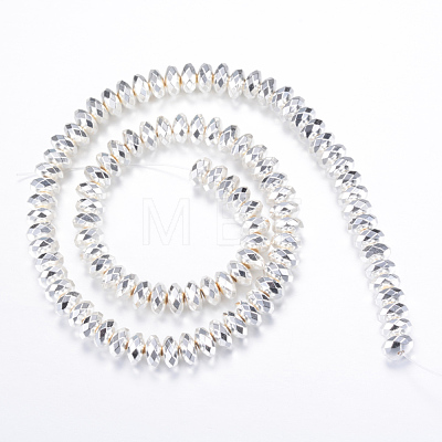 Electroplate Non-magnetic Synthetic Hematite Bead Strands X-G-Q465-13S-1