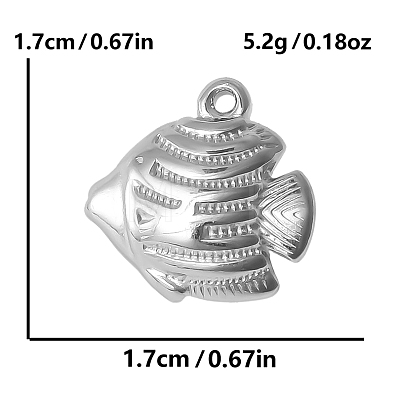 304 Stainless Steel Pendants PW-WG3E34E-01-1