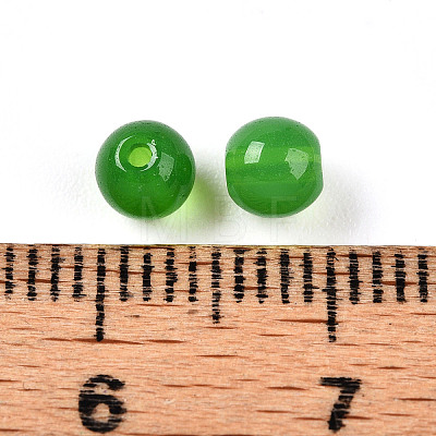 Imitation Jade Glass Beads GLAA-N007-4mm-B01-1