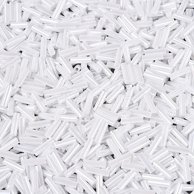 FGB Grade A Glass Round Bugle Beads SEED-Q040-06A-01-1