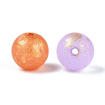 Baking Paint Glass Beads DGLA-N014-8mm-01-1