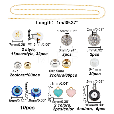 DIY Chain Bracelet Necklace Making Kits DIY-AR0002-69-1